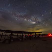 Cielo estrellado en campamento